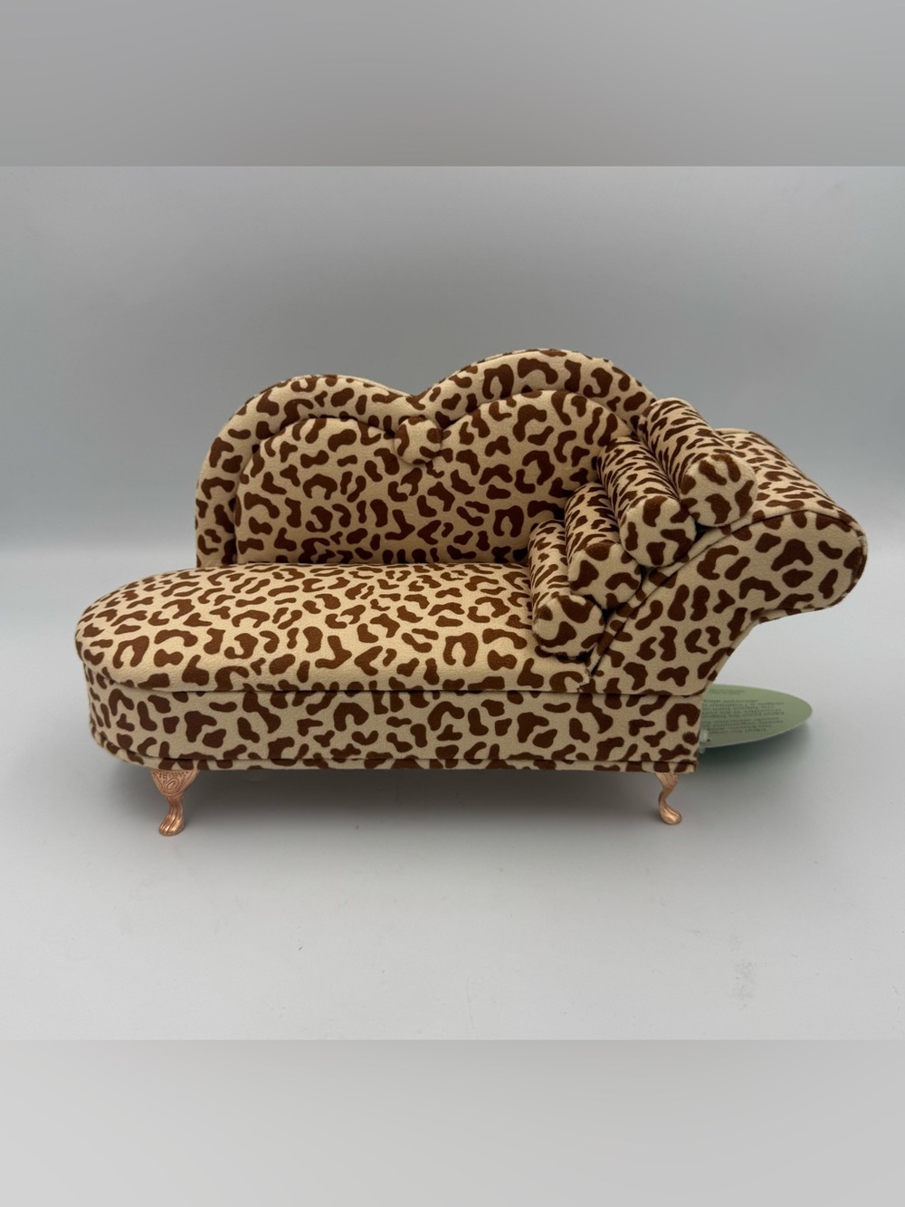 C Concepts Leopard Chaise Jewelry Box Mirror Y2K Baddie NEW With Tags